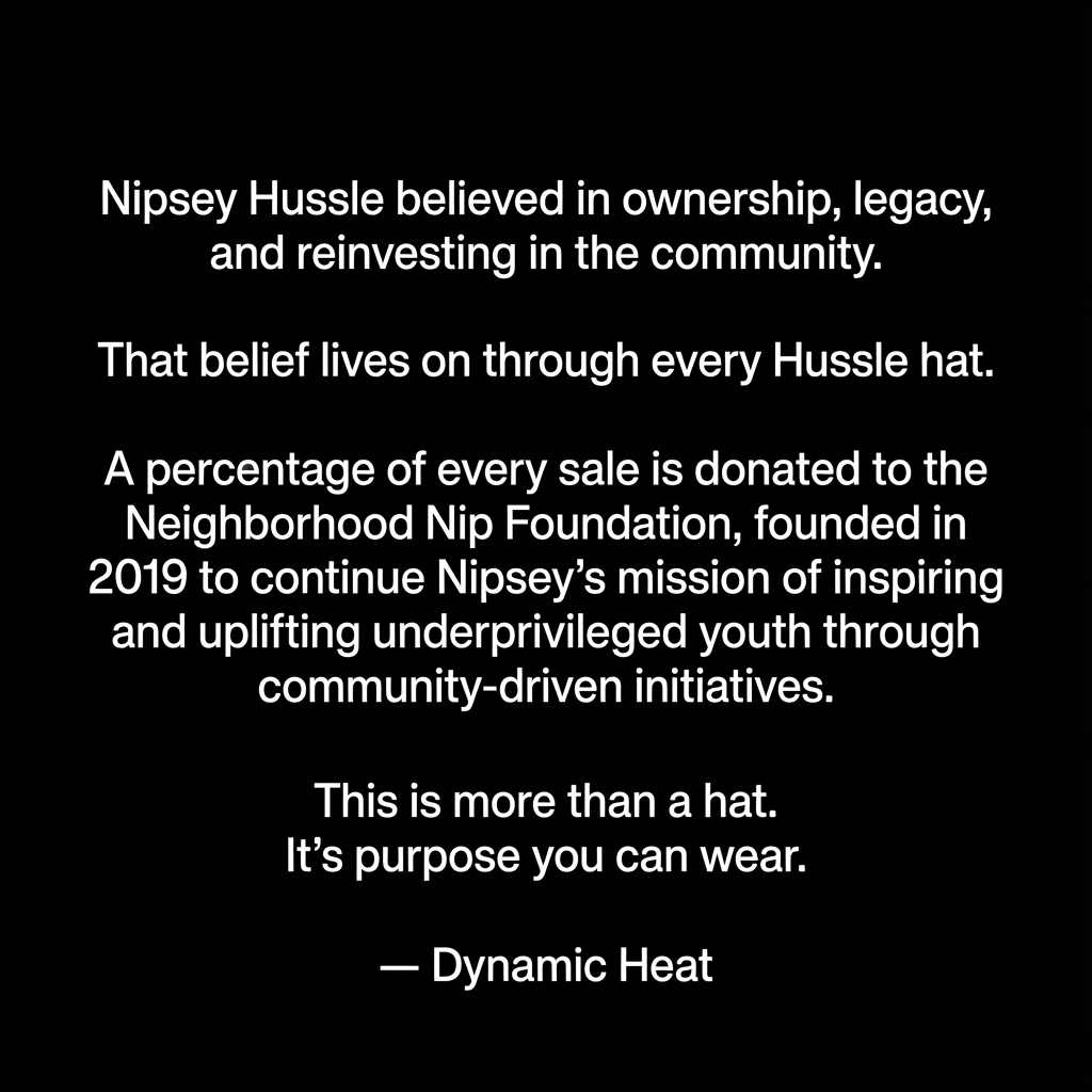 Long Live Hussle Fitted Hat (Black) 