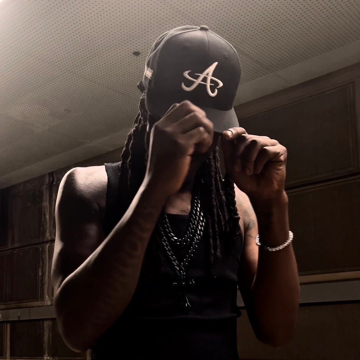 BLACK OPIUM MUSIC FITTED HAT