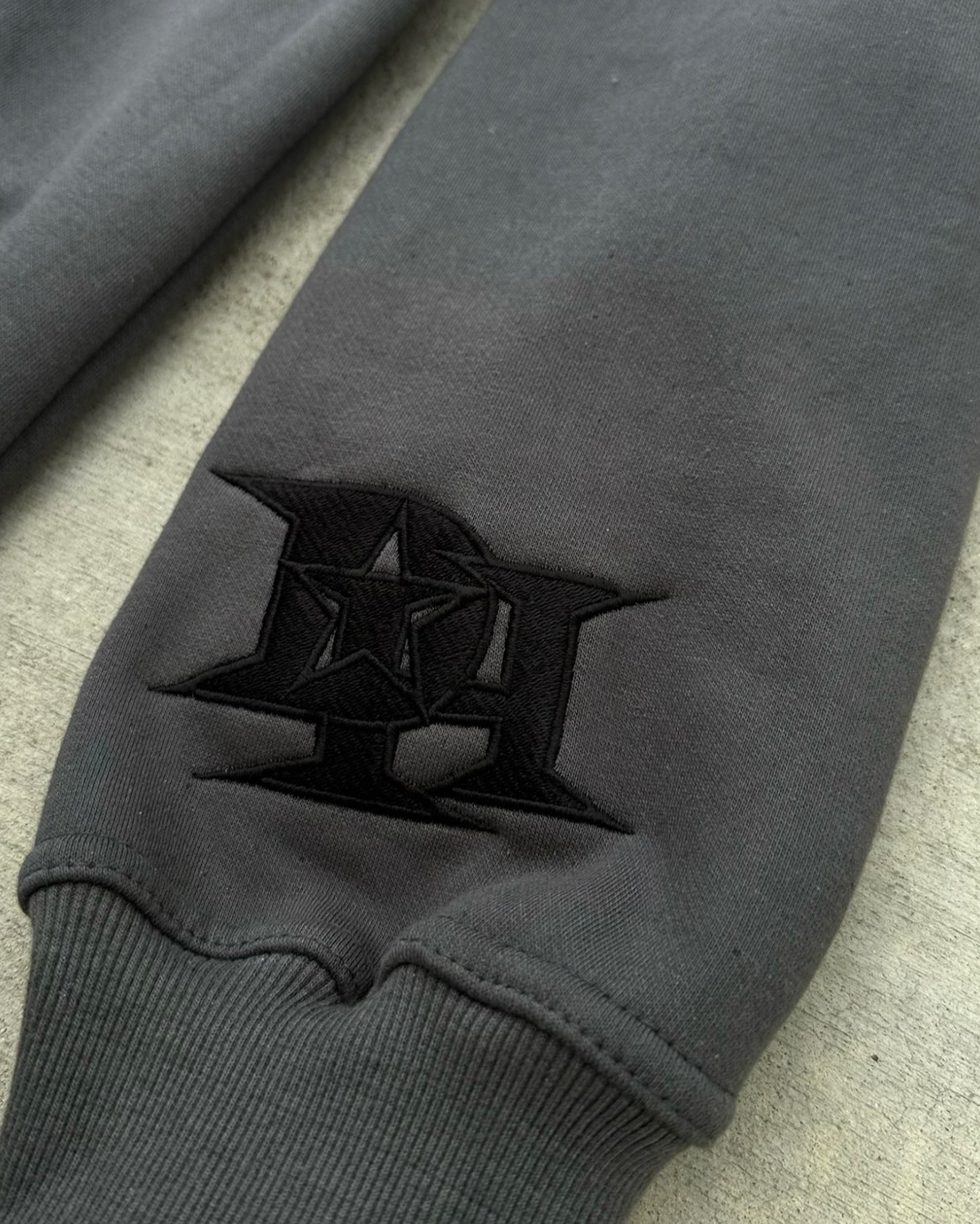SMOKE GREY DYNAMIC ZIP HOODIE