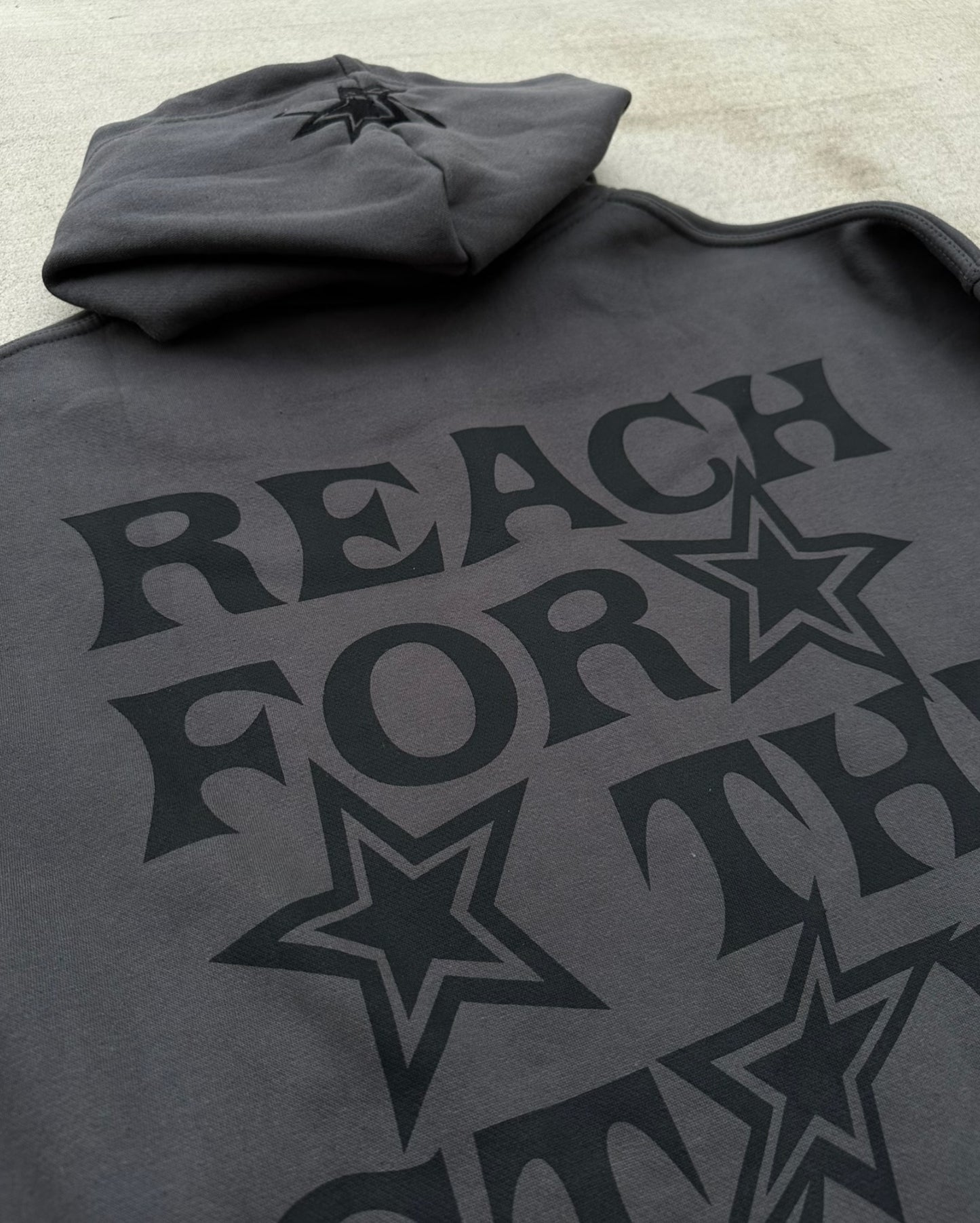 SMOKE GREY DYNAMIC ZIP HOODIE