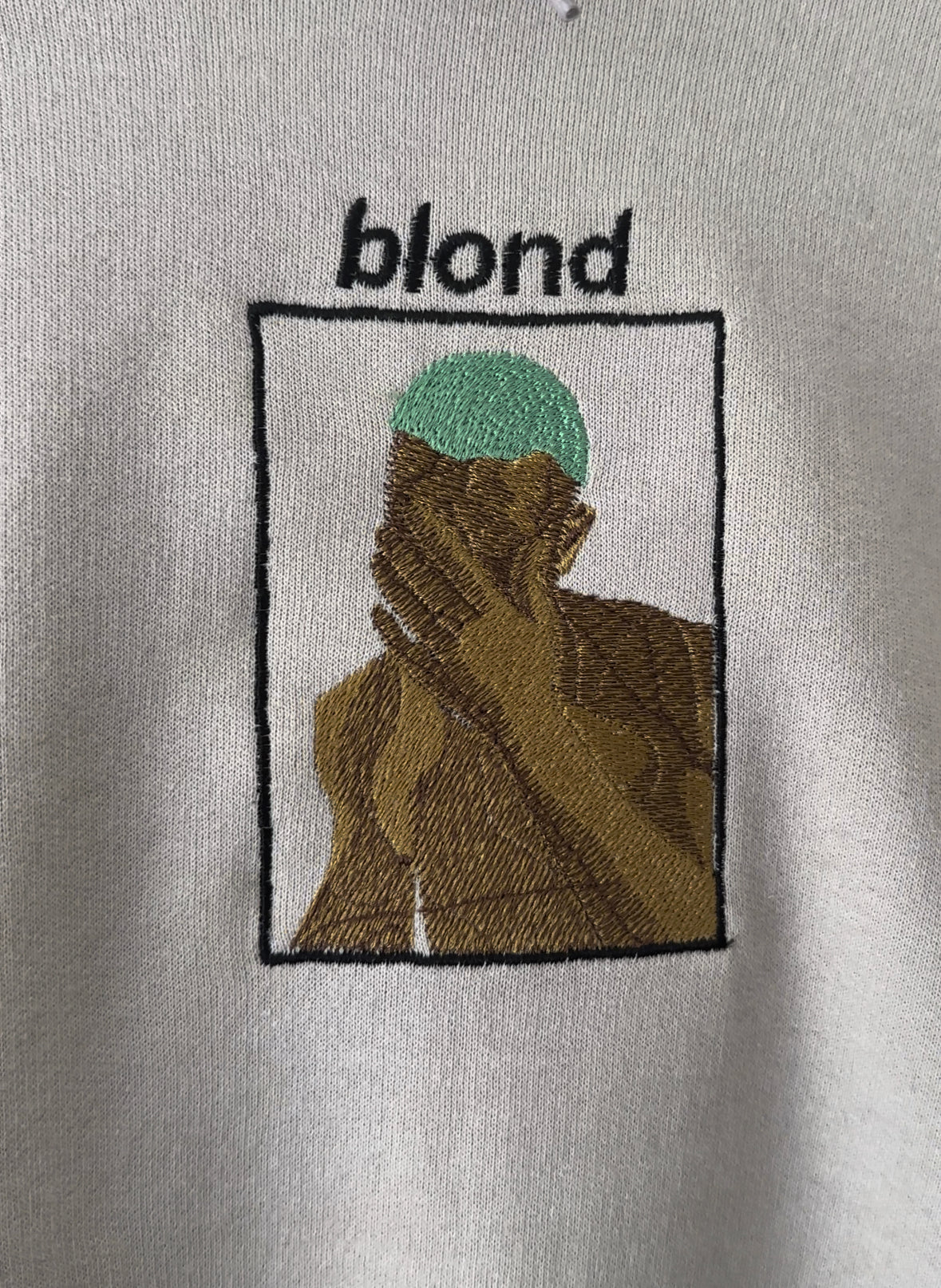 BLOND embroider hoodie WITH BACK DESIGN