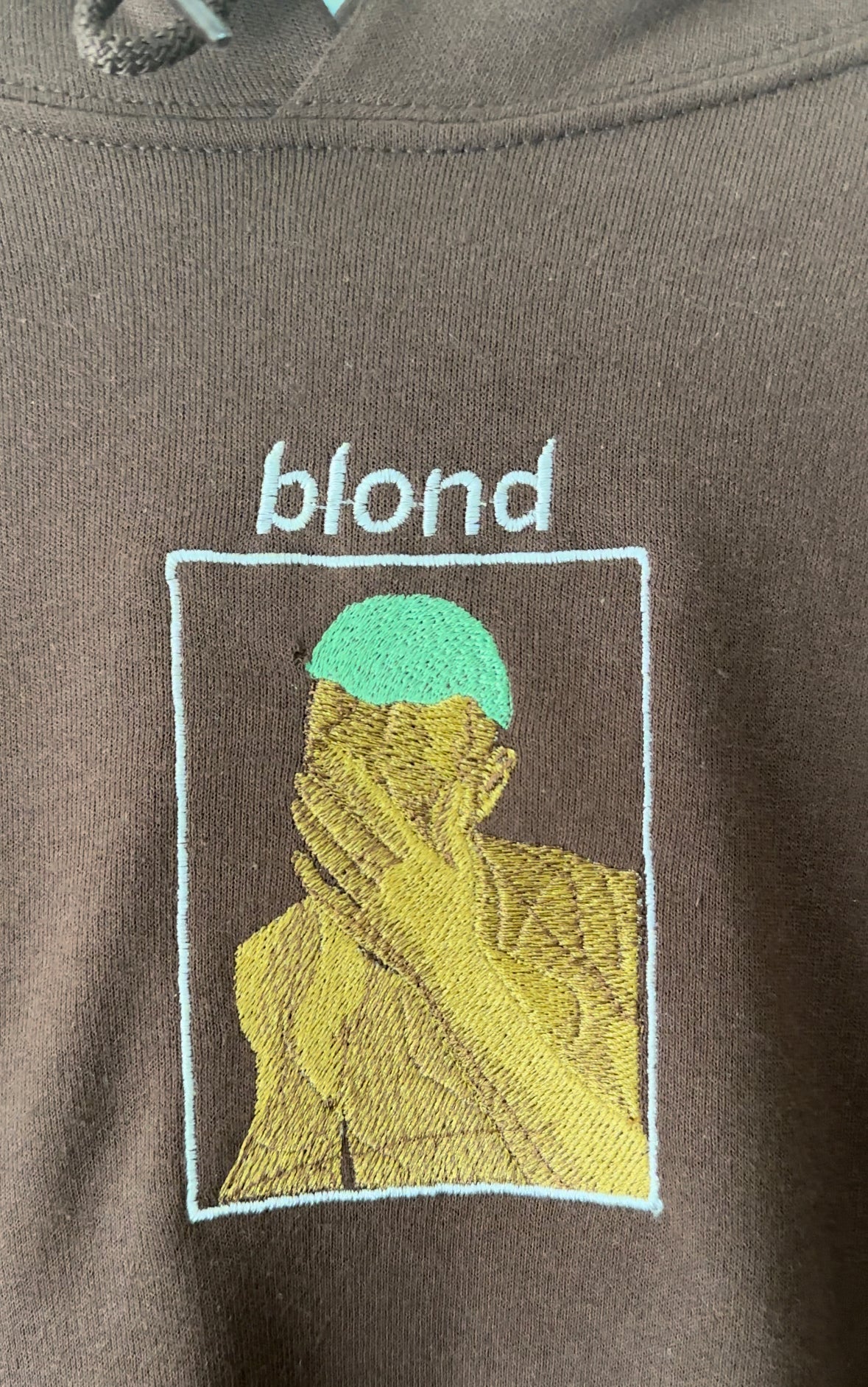BLOND embroider hoodie WITH BACK DESIGN