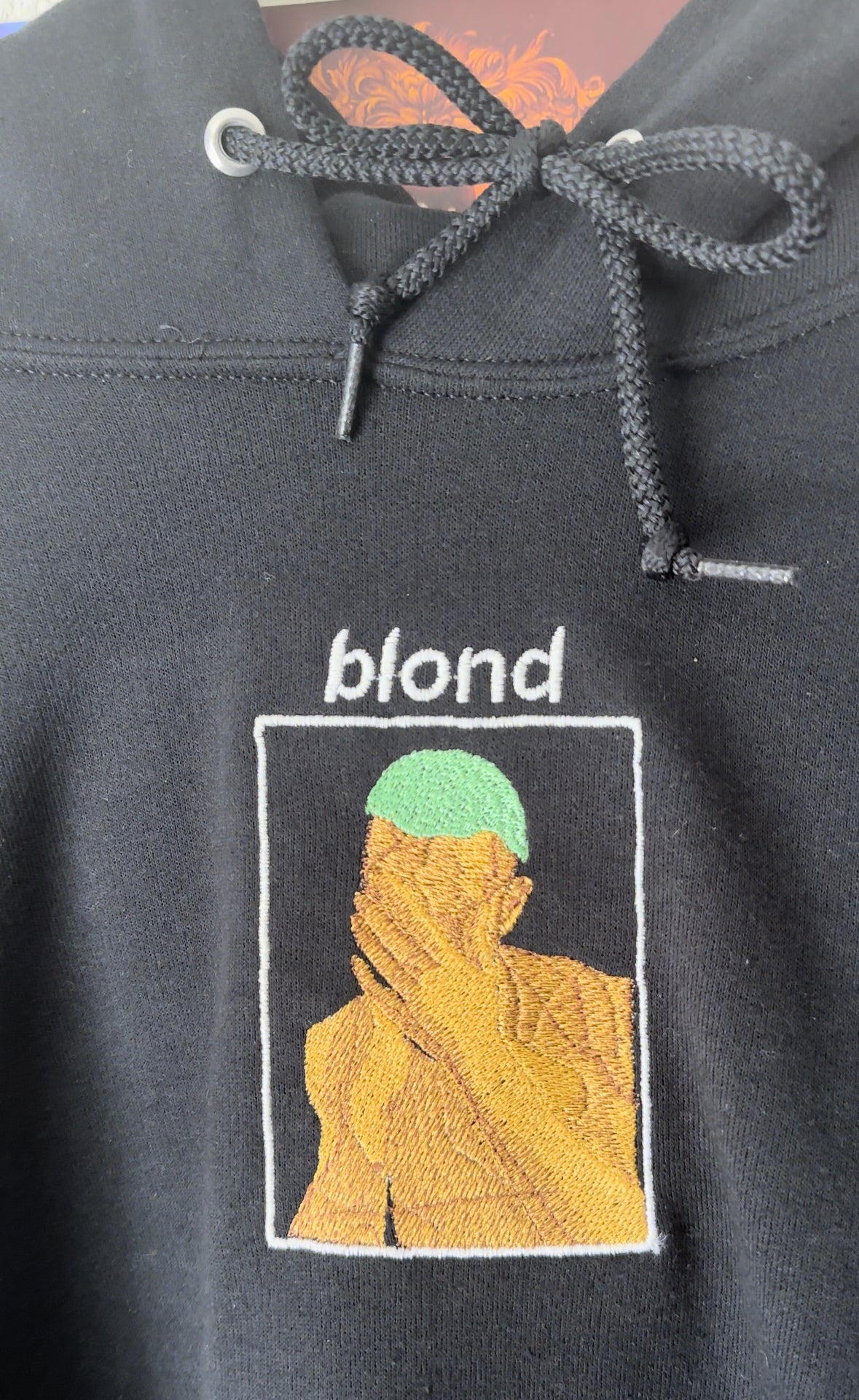 BLOND embroider hoodie WITH BACK DESIGN
