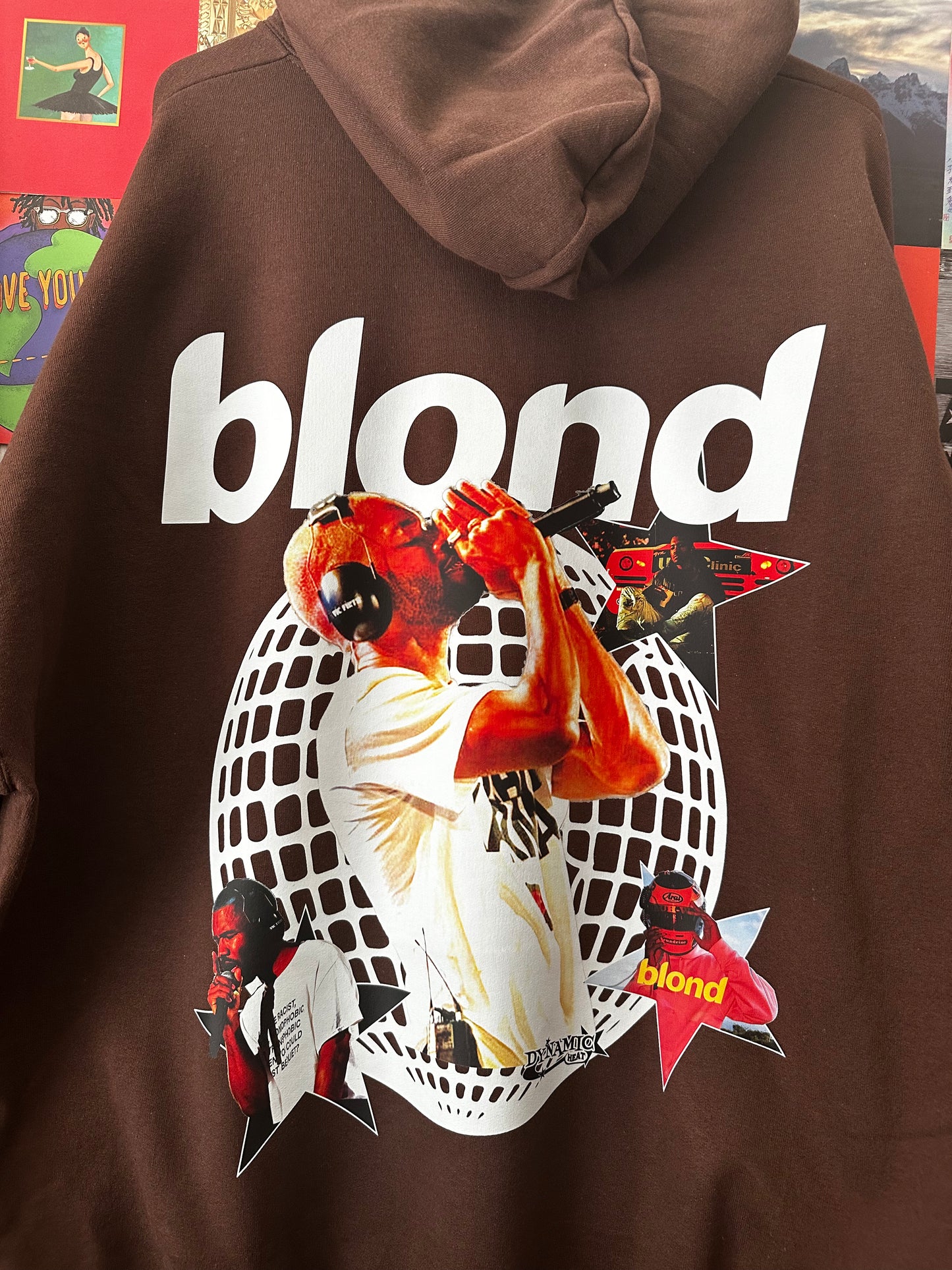 BLOND embroider hoodie WITH BACK DESIGN