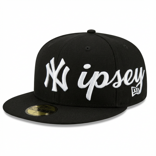 Long Live Hussle Fitted Hat (Black)