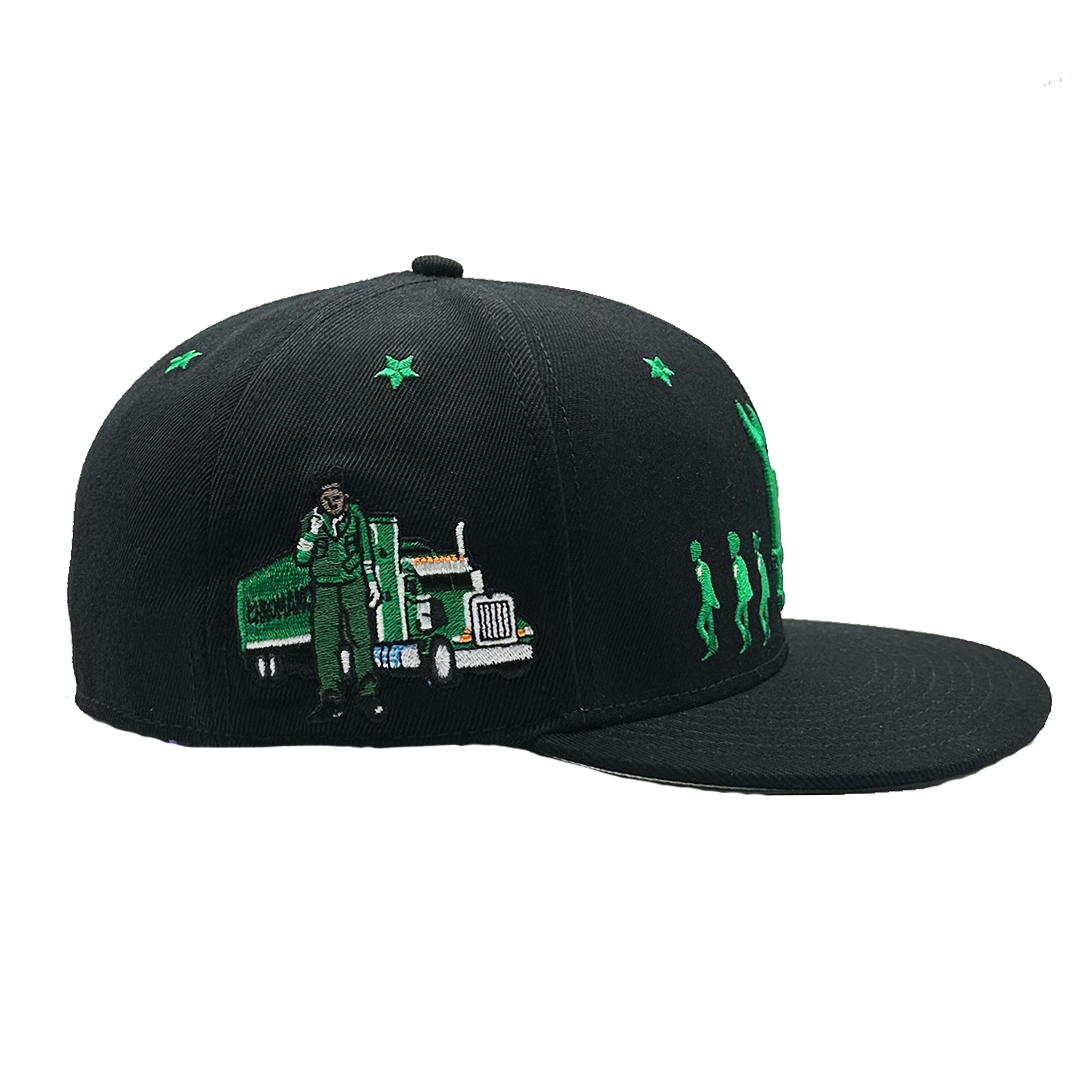 Black Chroma Fitted Hat