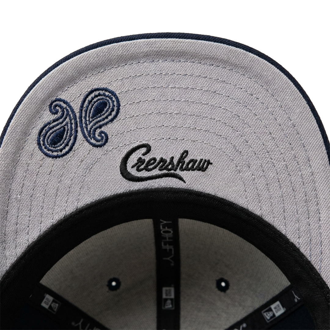 Long Live Hussle Fitted Hat (Navy) 