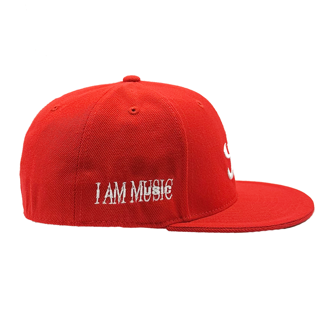 RED OPIUM MUSIC FITTED HAT 