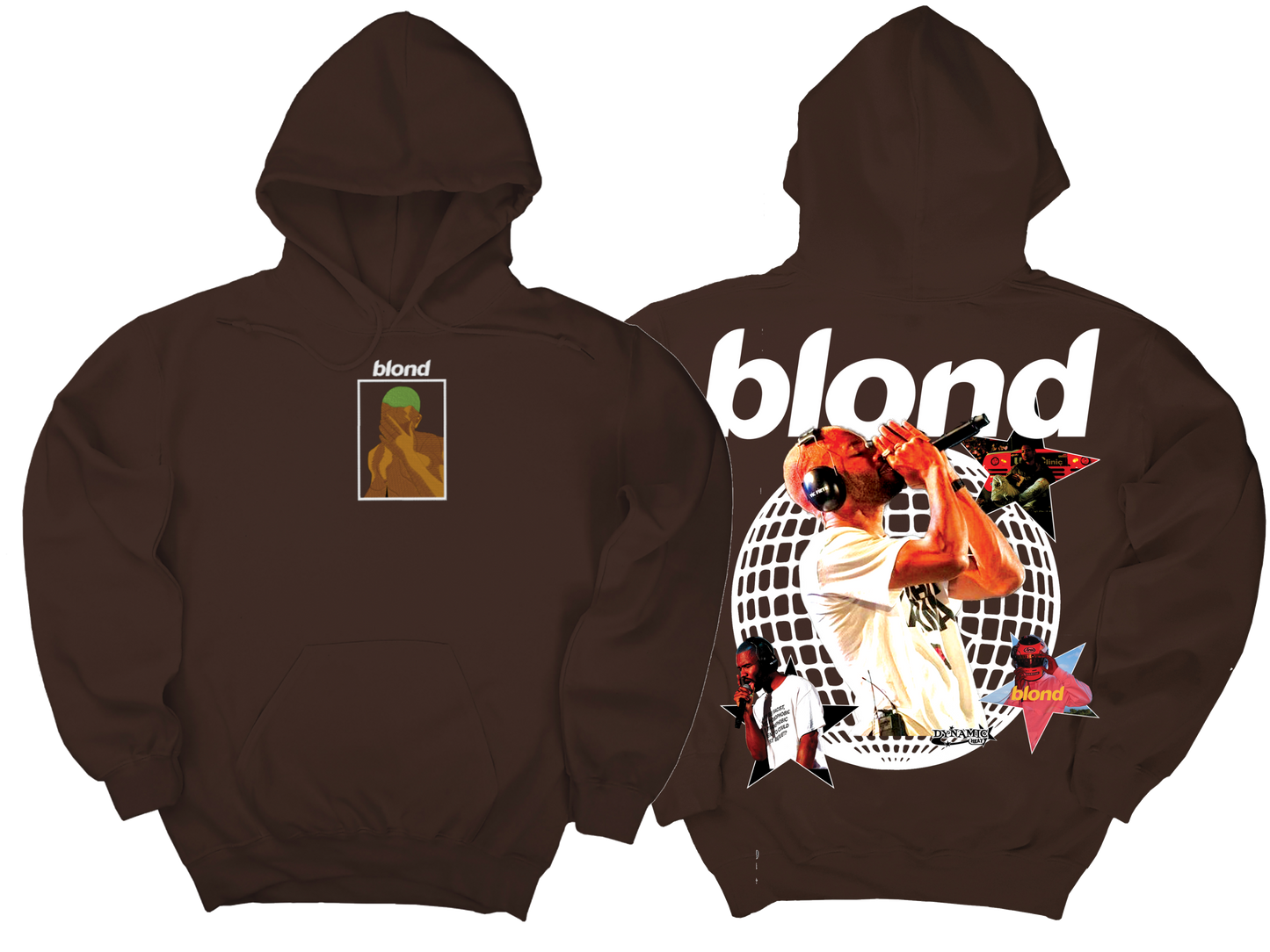 BLOND embroider hoodie WITH BACK DESIGN