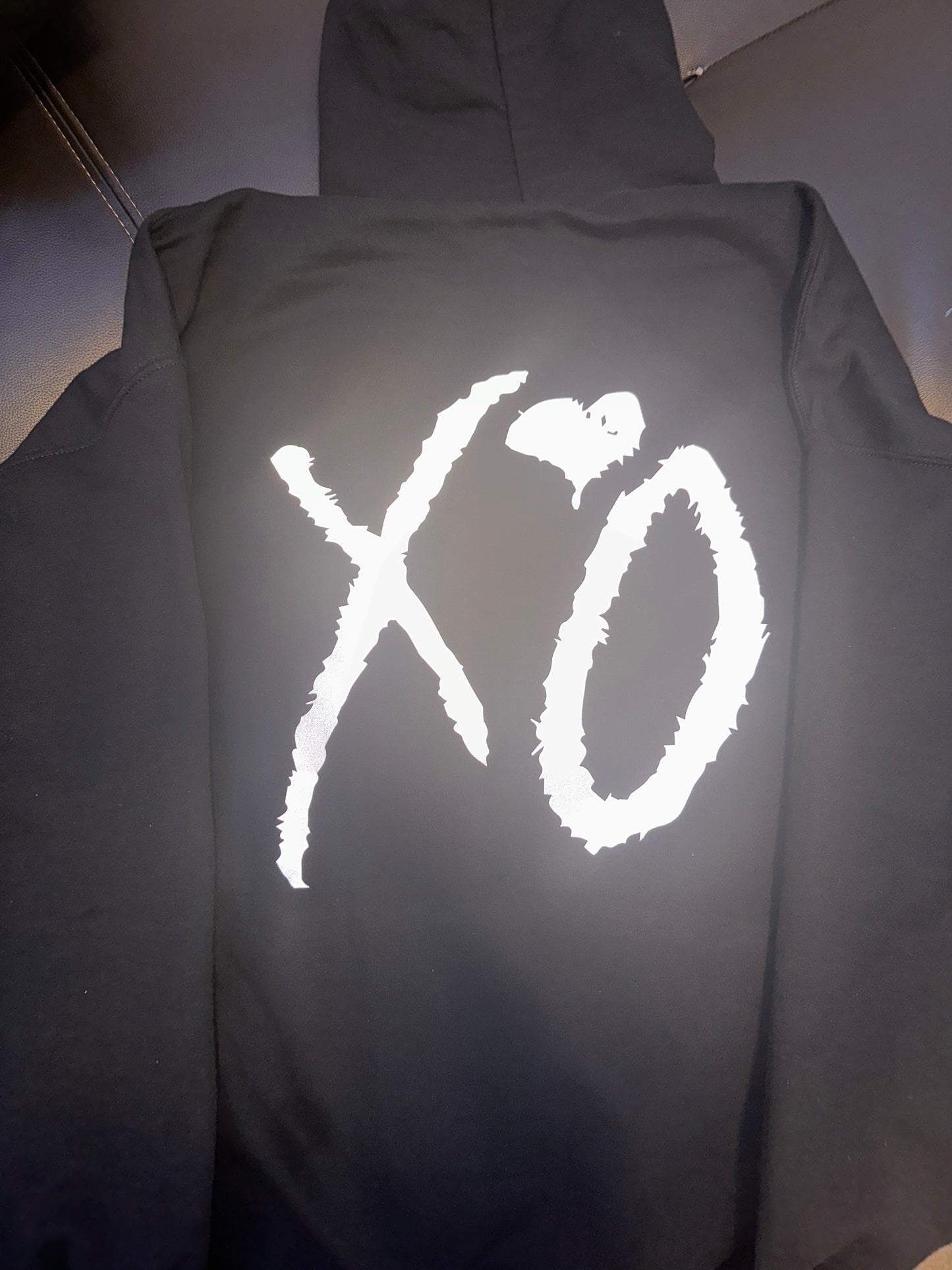 XO Embroidered hoodie WITH BACK DESIGN