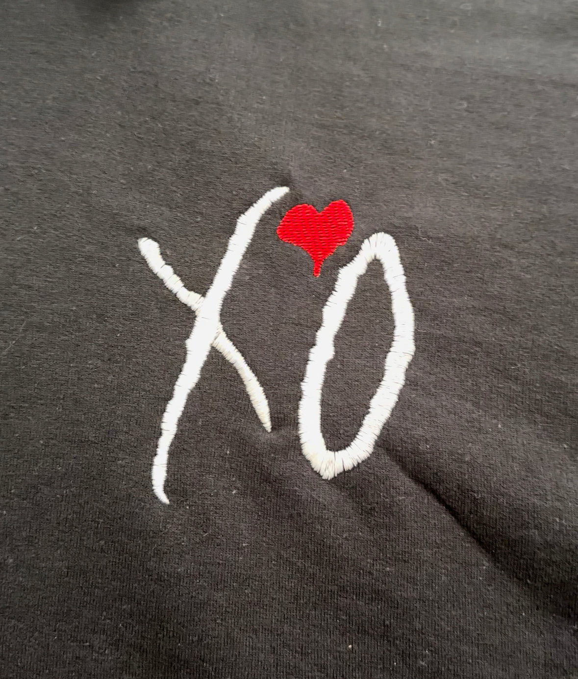 XO Embroidered hoodie WITH BACK DESIGN